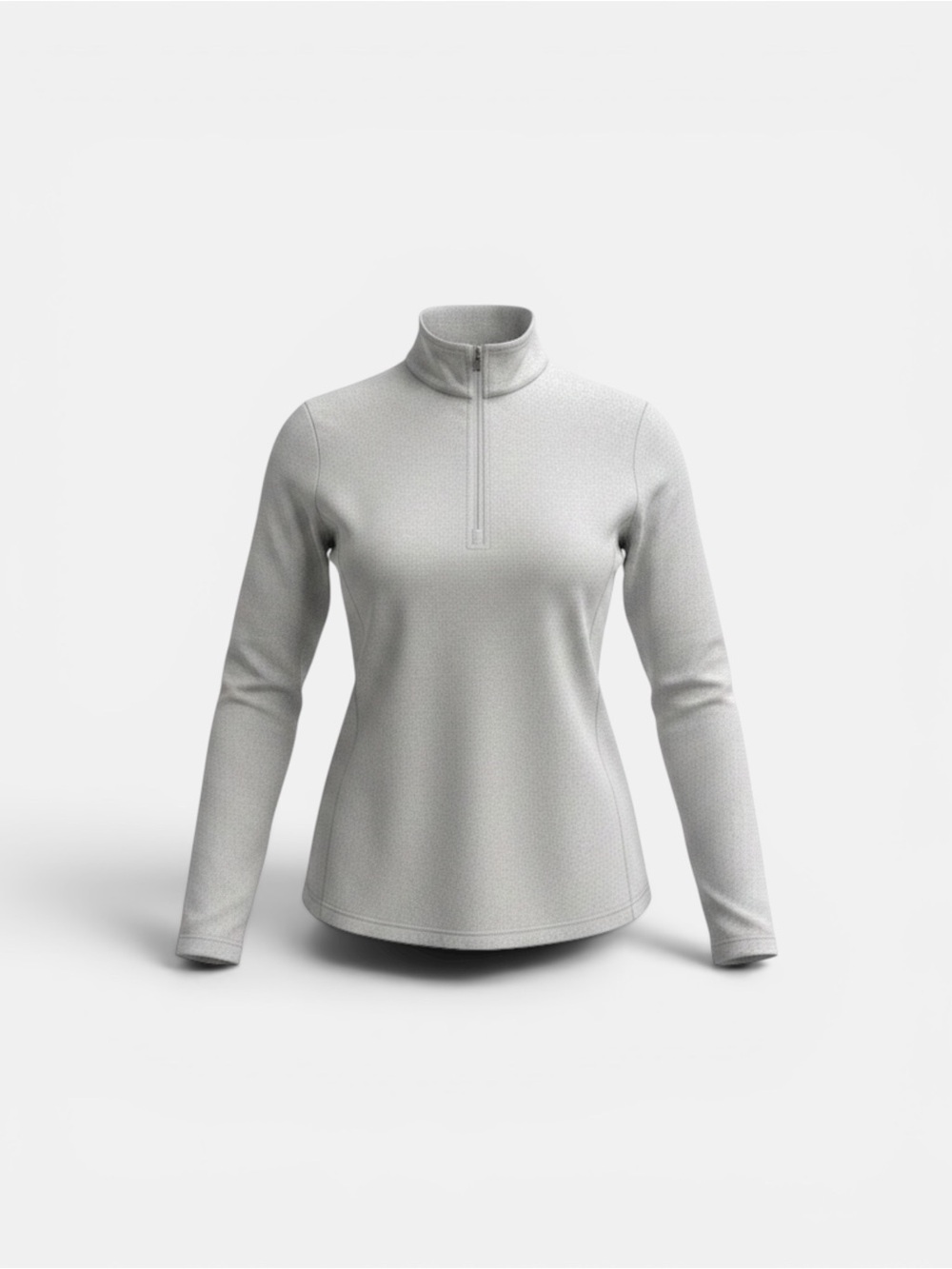 Kyodan Women's Light Gray Half-Zip Pullover XL